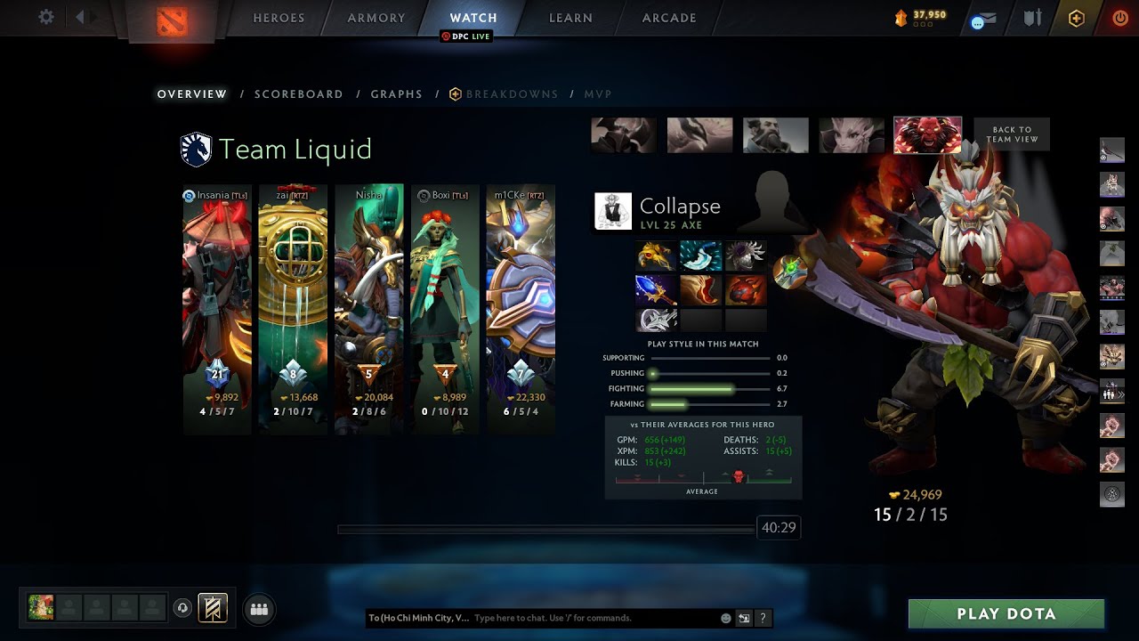 dota2fullmatch - Collapse - Axe - Spirit vs Liquid - Ti2023