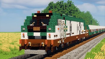 Minecraft Amtrak Cascades Charger SC-44 Train tutorial