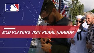 MLB players visit Pearl Harbor before Japan Series MLB players visit Pearl Harbor before Japan Series