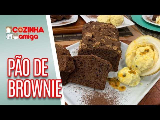 PÃO BROWNIE COM SORVETE DE MARACUJÁ GABRIEL BARONE COZINHA AMIGA (05/03/19)