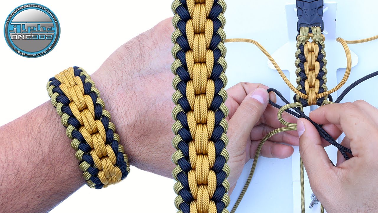 How to Make Golden Sanctified Chainmail Endless Falls Knot Paracord Bracelet  Knot Tutorial DIY 