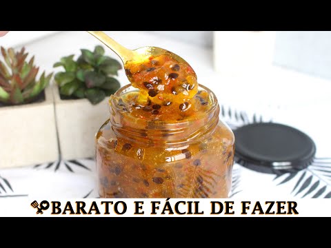 GELÉIA RÚSTICA DE PIMENTA COM MARACUJÁ - RECEITAS QUE AMO