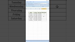 Excel Trick: Work Hours Calculate karo sirf 1 Formula se! 💡 #ExcelTutorial #CareerSkills #OfficeTips