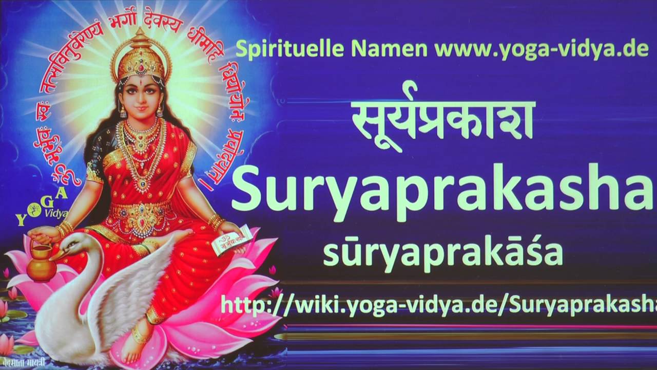 Suryaprakasha als Spiritueller Name - Übersetzung aus dem Sanskrit und Erläuterung japanese food