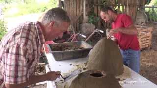 The Sunhive - how to cover a skep beehive  - Weissenseifener Hängekorb  by Gunther Mancke
