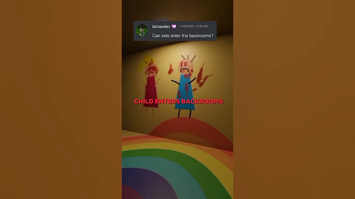 Can KIDS enter the BACKROOMS?🐣☁️🔑 #shorts #backrooms #creepypasta