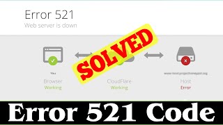 [SOLVED] How to Fix Error 521 Code Problem (100% Working)