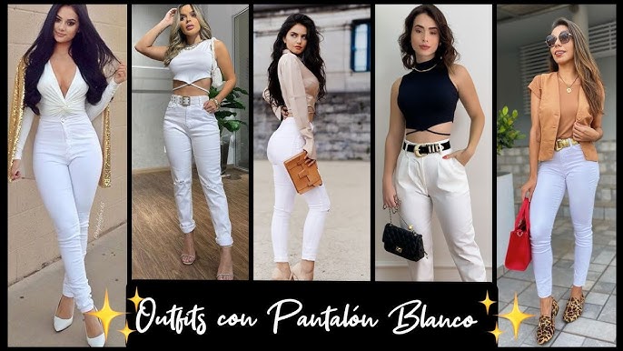 50 IDEAS DE OUTFITS USANDO JEANS BLANCOS MODA 2021 COMO COMBINAR