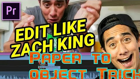 Zach King magic trick | PAPER TO OBJECT in premiere pro