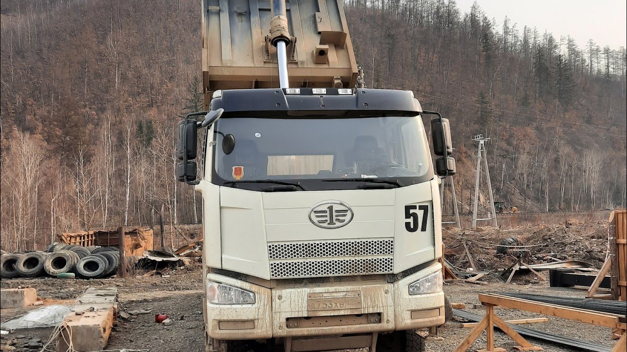 Faw самосвал на ходу тухнет панель приборов, глохнет двигатель. - YouTube