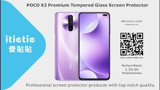 POCO X2 Premium Tempered Glass Screen Protector Perfect Match