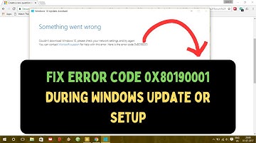 How to Fix Error code 0x80190001 During Windows Update or Setup in Windows 11