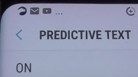 Samsung Galaxy S8: How to Enable / Disable Keyboard Predictive Text