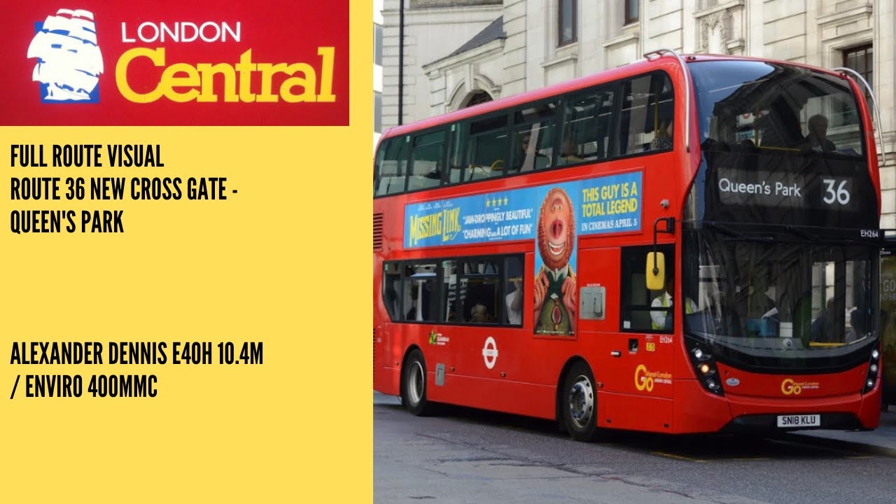 Full Route Visual + *DIVERSION* | London Central Route 36 New Cross Gate - Queen’s Park
