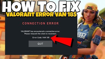 How To FIX Valorant Error Code VAN 185 in 2025 | Valorant VAN 185 FIX