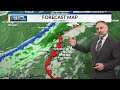 Update on winter system with snow potential, mainly southeast of Columbus
