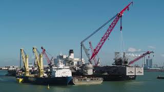 2022 Jumbo HLV Fairmaster in Rotterdam during a technical lifting project for client Aibel.