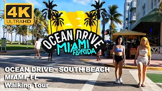 Explore the Heart of Art Deco on a 4K Ultra HD Walking Tour of Ocean Drive in South Beach, Miami