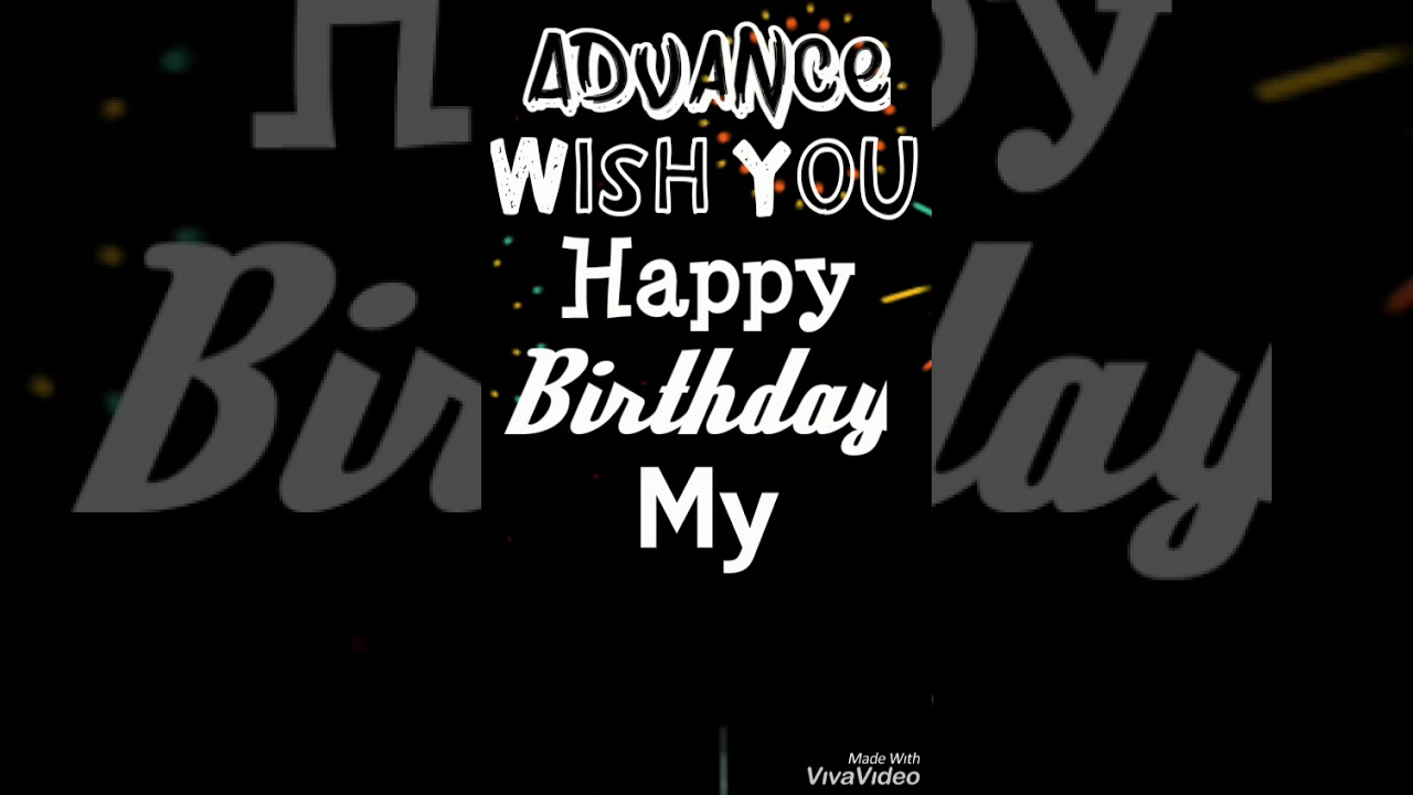 Advance happy birthday my sweet heart | Happy birthday wishes ...