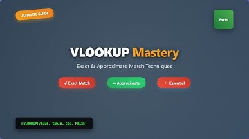Excel VLOOKUP Tutorial: The Ultimate Guide to Exact & Approximate Match!