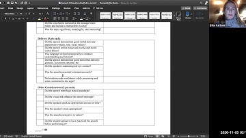 Speech Critique Assignment