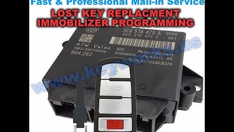 How to remove VW PASSAT/CC comfort module for immobilizer programming. All keys lost mail-in service