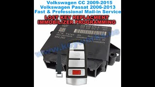 How to remove VW PASSAT/CC comfort module for immobilizer programming. All keys lost mail-in service