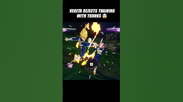 Vegeta Rejects Training With Trunks 🥶 #dragonballz #dbz #sparkingzero #crashout #trunks