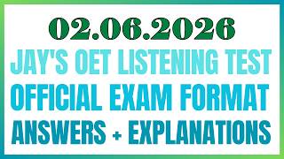OET LISTENING TEST 02.06.2026 #oet #oetexam #oetnursing #oetlisteningtest