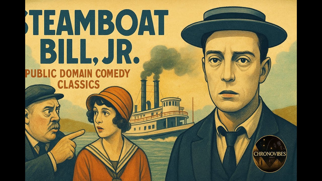 Steamboat Bill, Jr. (1928) – Buster Keaton’s Public Domain Comedy Classic | ChronoVibesS