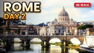 Rome Walking Tour 4K: Vatican, Spanish Steps, Circus Maximus & More (Day 2)