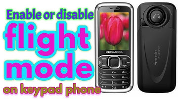how to enable and disable flight mode in kechaoda keypad phone?