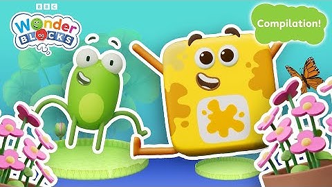 🐸 Frogs, Bugs, and Flowers 💐| Nature Coding Cartoons for Kids | @Wonderblocks