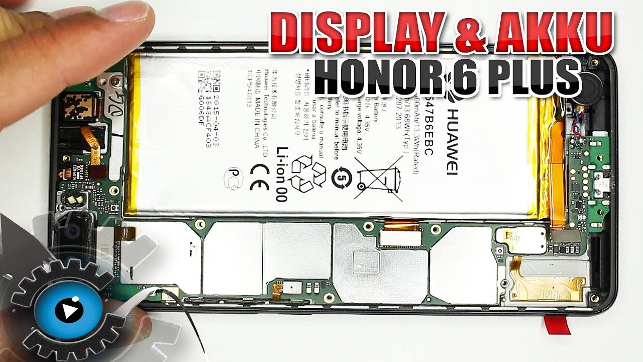 Huawei Honor 6 Plus Display & Akku Wechseln Tauschen Reparieren [Deutsch/German]