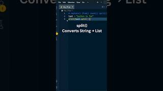 Day 20 – Python String Methods (Part 2) | replace() find() count() split() #shorts