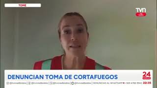 TVN Biobío / Denuncian toma de Cortafuegos