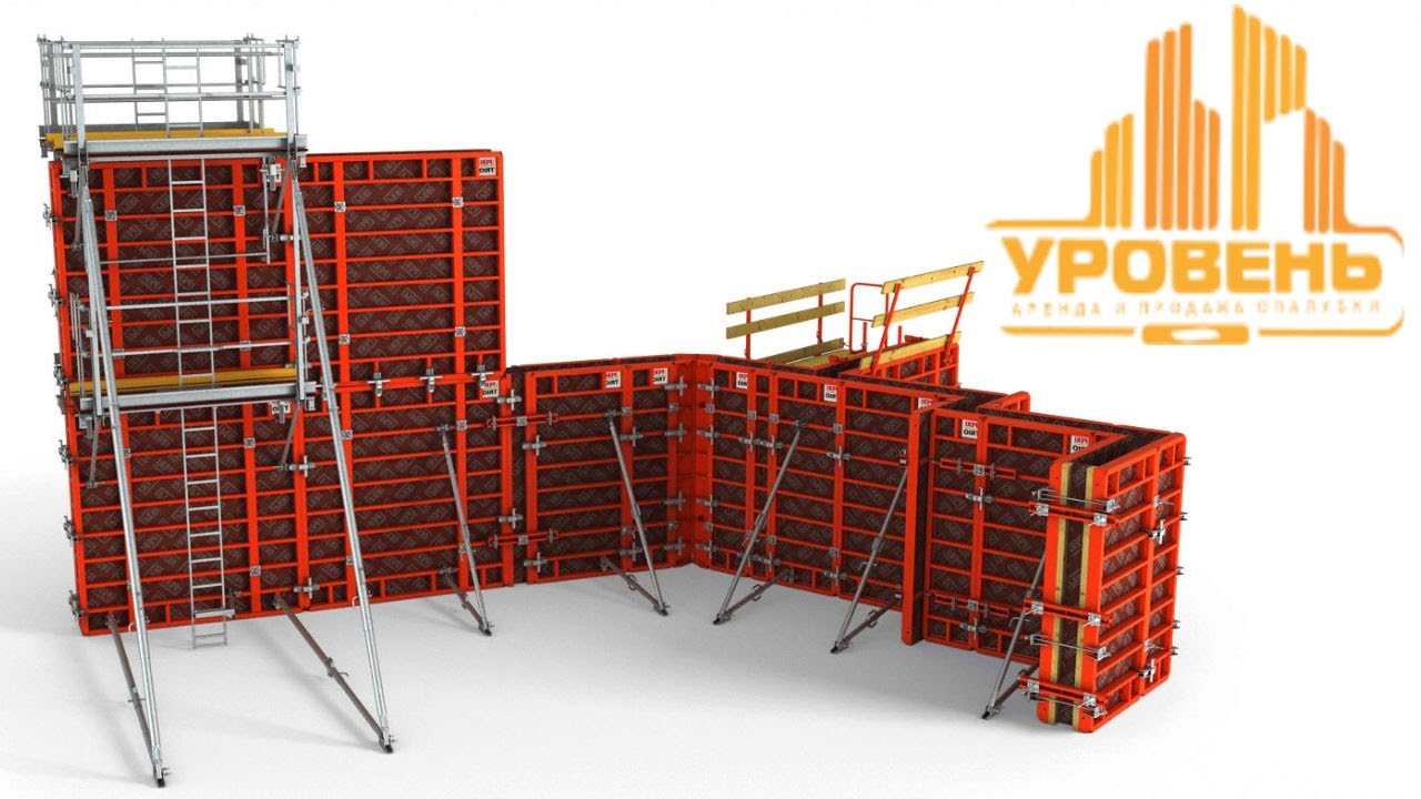 Монтаж и демонтаж крупнощитовой опалубки стен - 96 фото