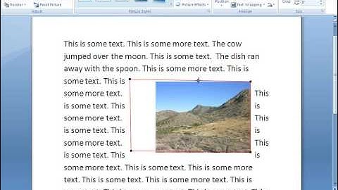 Word 2007 Tutorial 10 - Working With Pictures