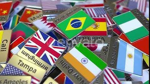 Magnet or Badge with Rio De Janeiro Text and National Flag | Motion Graphics - Envato elements