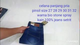 Pinsil pria soft jeans || warna stone size 27 28 29 30 31 32 screenshot 3