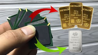 Gold Silver Recovery From Bga Ic Chips Gold Recovery Silver Recovery