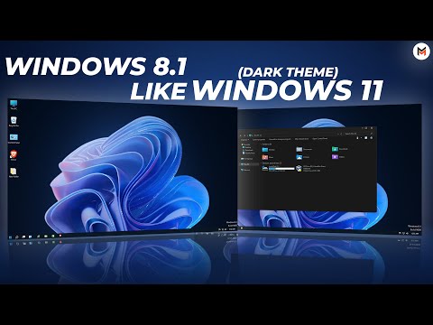 Make Windows 8.1 Look Like Windows 11 || Windows 11 Dark Theme For Windows 8.1 || Windows 8.1 Theme