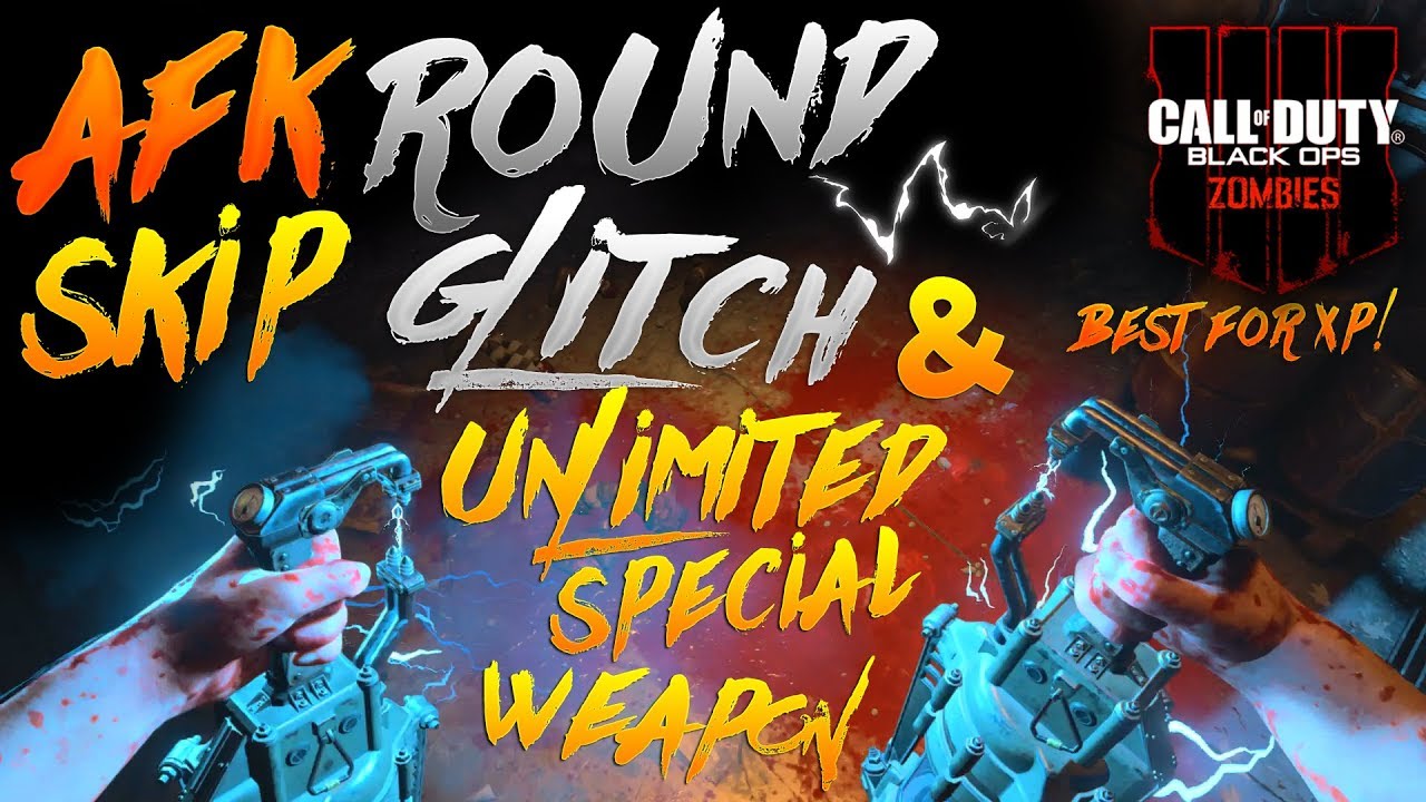 BO4 Zombies Glitches: SOLO AFK ROUND SKIP! *Patched* + UNLIMITED SPECIAL WEAPON TUTORIAL!!