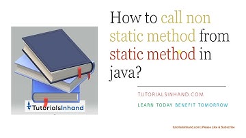 how to call non static method from static method in java | java interview preparation