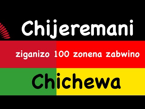 ziganizo 100 zonena zabwino + mau  oyamikila - Chijeremani + Chichewa - (Mbadwa ya chiyankhulo)