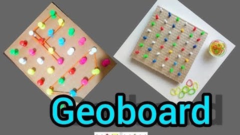 How To Make A  Geoboard /DIY Geoboard/ Geoboard Activities