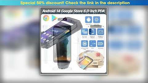 PDA Portable Terminal Google NFC PDA 8Core 60inches Android14 Handheld 1D2D Barcode Scanner Data