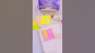 To Do List idea with STICKY NOTES 📑💖💖#youtube #youtubeshorts #notes #ideas