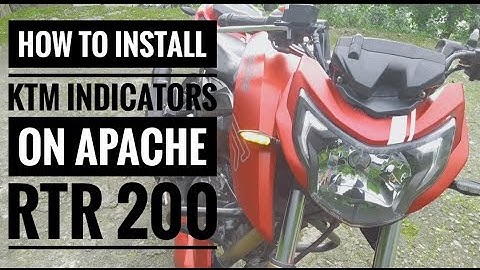 How to install ktm indicators on apache rtr 200 and 160 || with a best way ||part:1