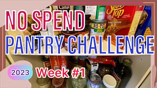 NO SPEND Pantry Challenge 2023 Week #1